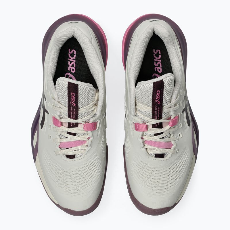 Dámské tenisové boty ASICS Gel-Resolution X Clay soft oat/dark aubergine 4