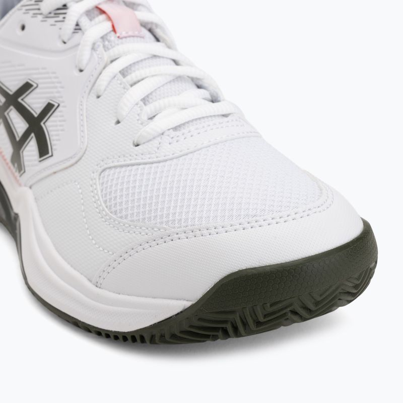 Pánské tenisové boty ASICS Gel-Dedicate 9 Clay white/vintage khaki 7