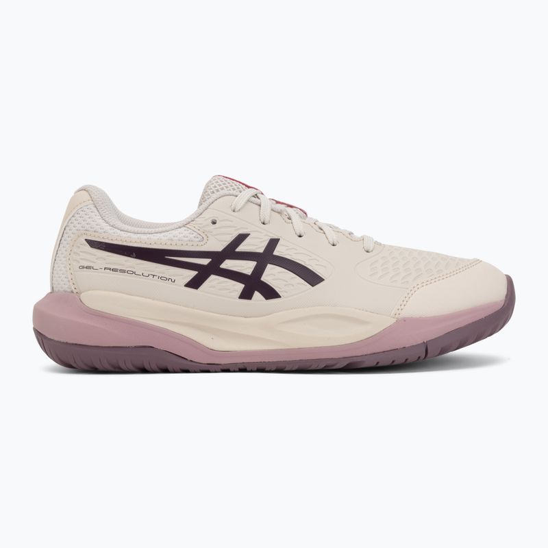 Dětské tenisové boty ASICS Gel-Resolution X GS soft oat/dark aubergine 2