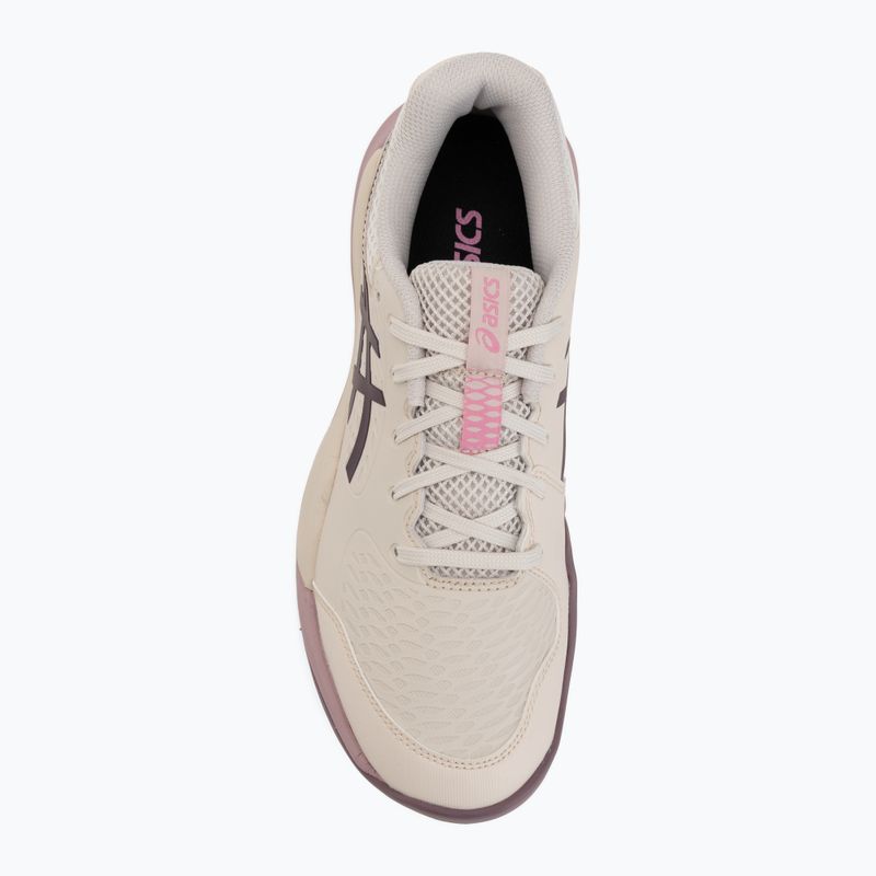 Dětské tenisové boty ASICS Gel-Resolution X GS soft oat/dark aubergine 5