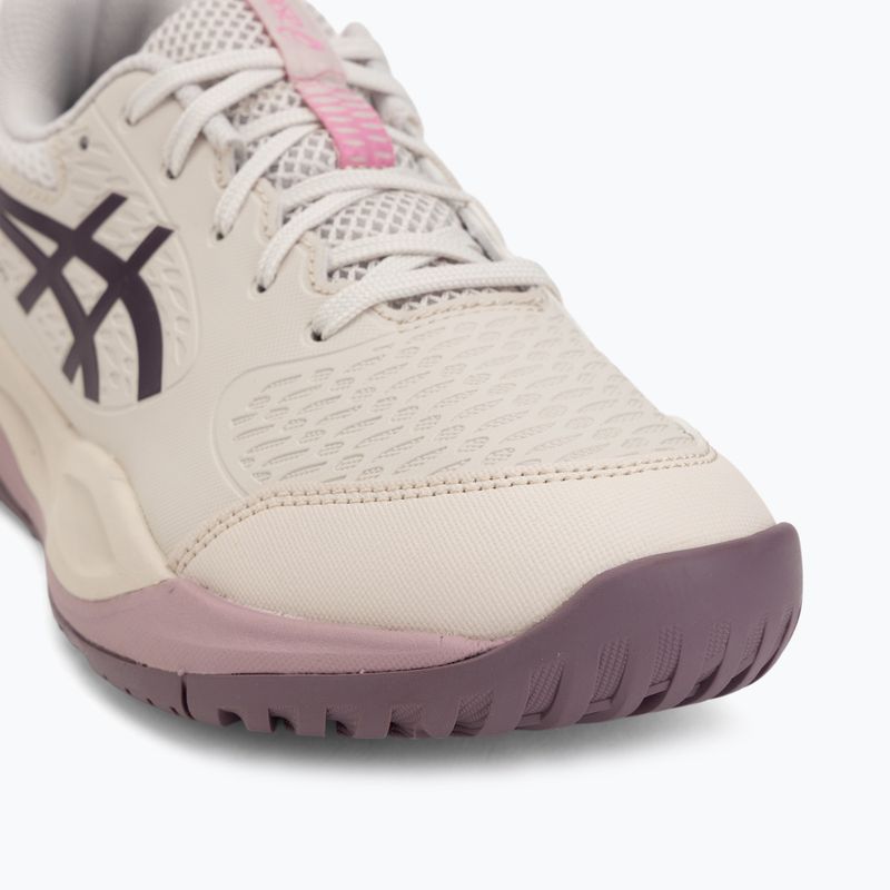 Dětské tenisové boty ASICS Gel-Resolution X GS soft oat/dark aubergine 7