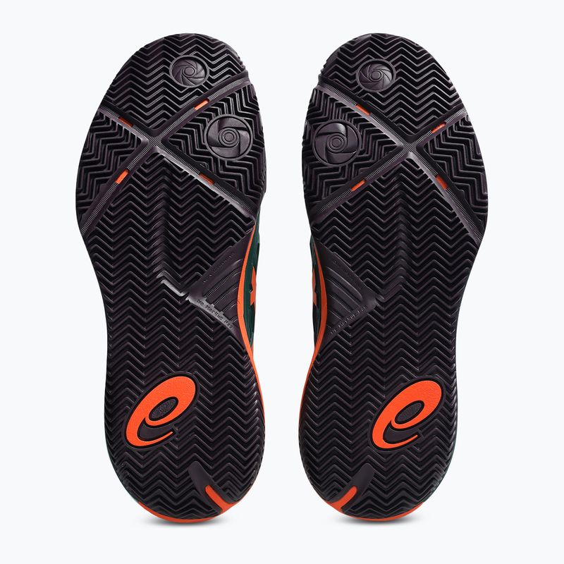 Pánské boty na padel Asics Gel-Resolution X Padel Jewel Green/Energy Orange 3