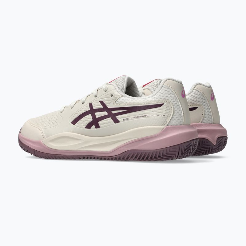 Dětské tenisové boty ASICS Gel-Resolution X GS Clay soft oat/dark aubergine 3