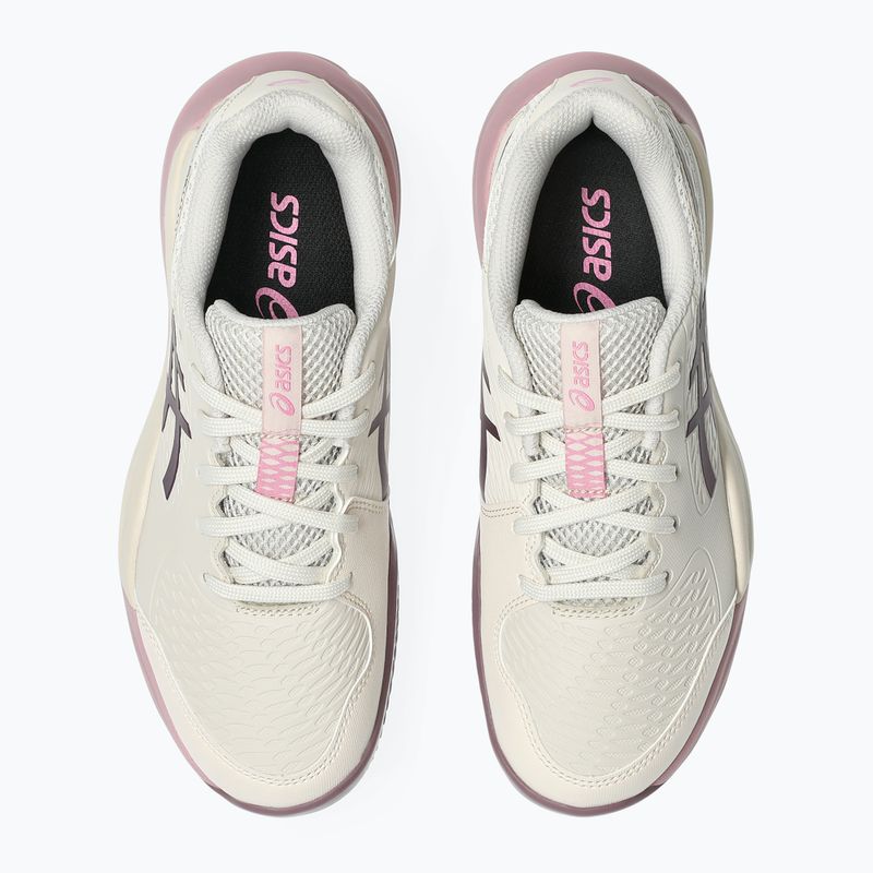 Dětské tenisové boty ASICS Gel-Resolution X GS Clay soft oat/dark aubergine 5