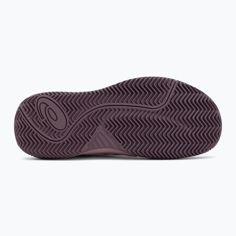 Dětské tenisové boty ASICS Gel-Resolution X GS Clay soft oat/dark aubergine 4