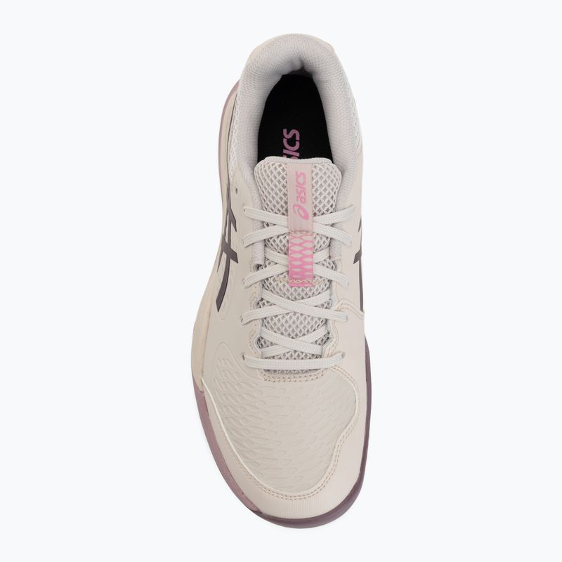 Dětské tenisové boty ASICS Gel-Resolution X GS Clay soft oat/dark aubergine 5