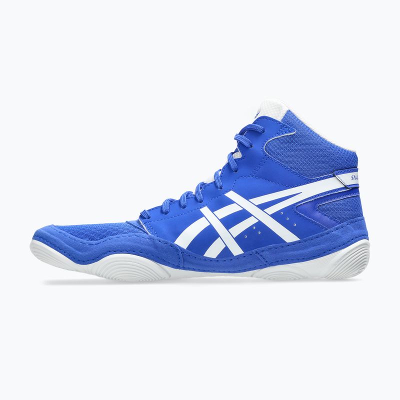 Zápasnické boty ASICS Snapdown 4 neon blue/white 3