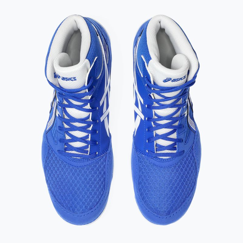 Zápasnické boty ASICS Snapdown 4 neon blue/white 7