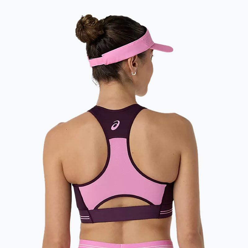 Sportovní podprsenka ASICS Game Compression Bra Dark Aubergine/Bubblegum 2