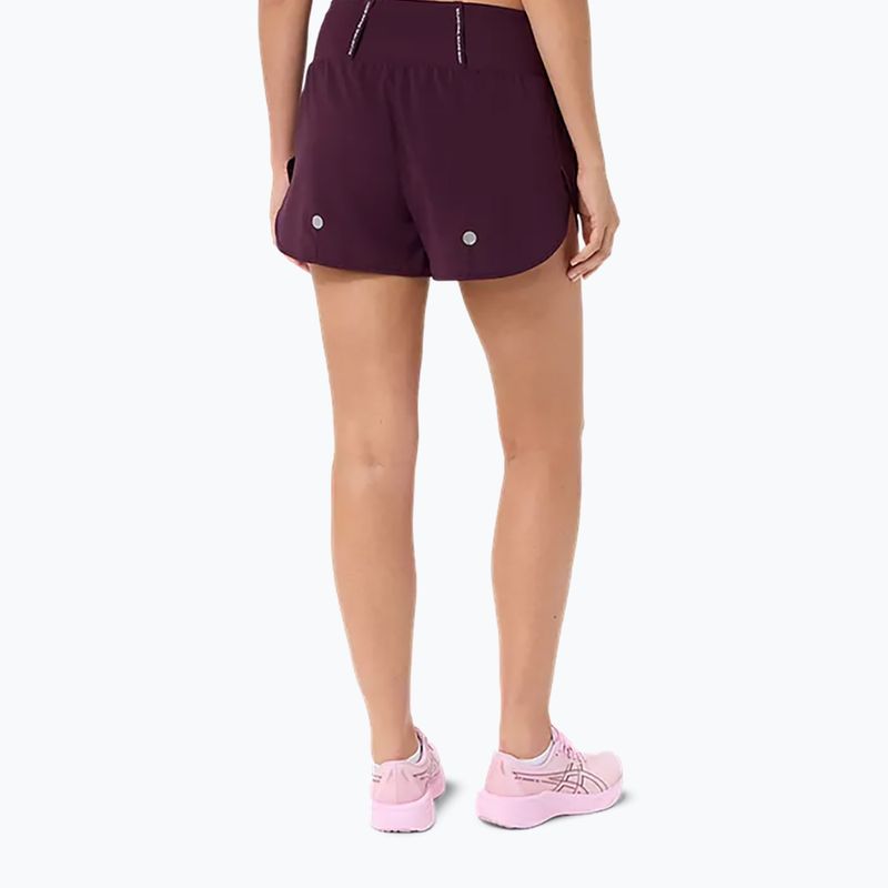 Dámské běžecké šortky Asics Road 3.5In Short Dark Aubergine 2