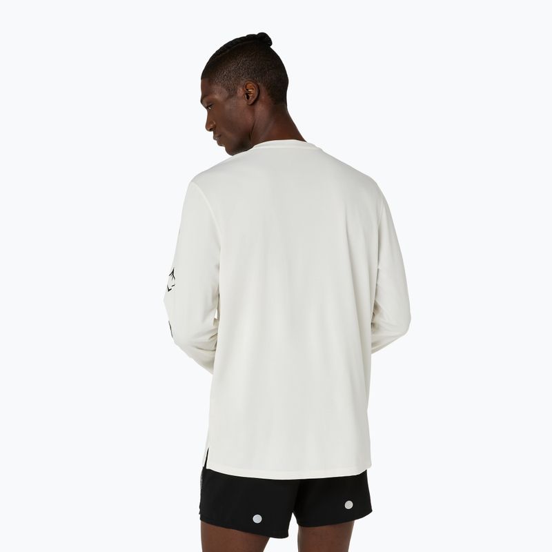 Pánské běžecké tričko Longsleeve Asics Fujitrail Logo Ls Top Cream 3