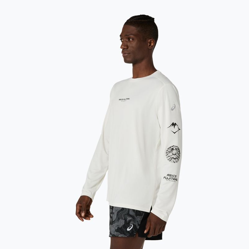 Pánské běžecké tričko Longsleeve Asics Fujitrail Logo Ls Top Cream 4