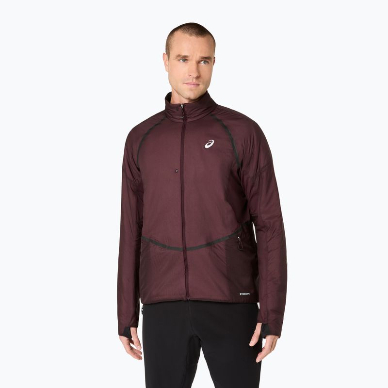 Pánská běžecká bunda ASICS Road Winter Jacket dark currant