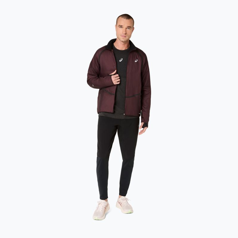 Pánská běžecká bunda ASICS Road Winter Jacket dark currant 2