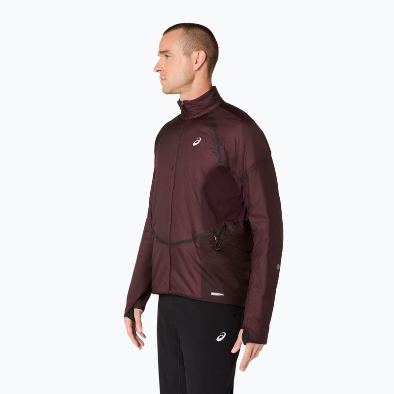 Pánská běžecká bunda ASICS Road Winter Jacket dark currant 4