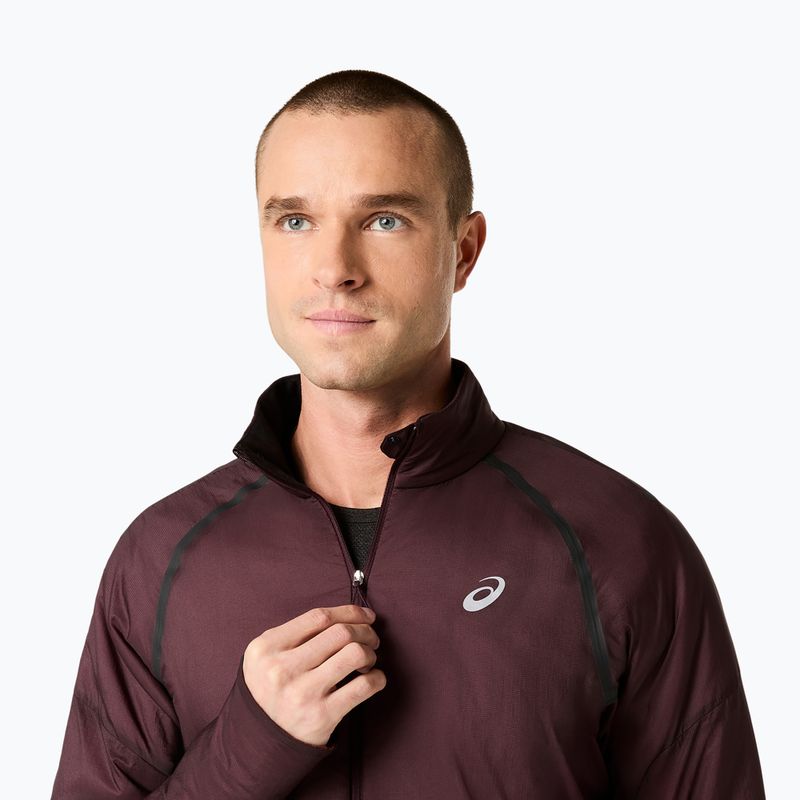 Pánská běžecká bunda ASICS Road Winter Jacket dark currant 5