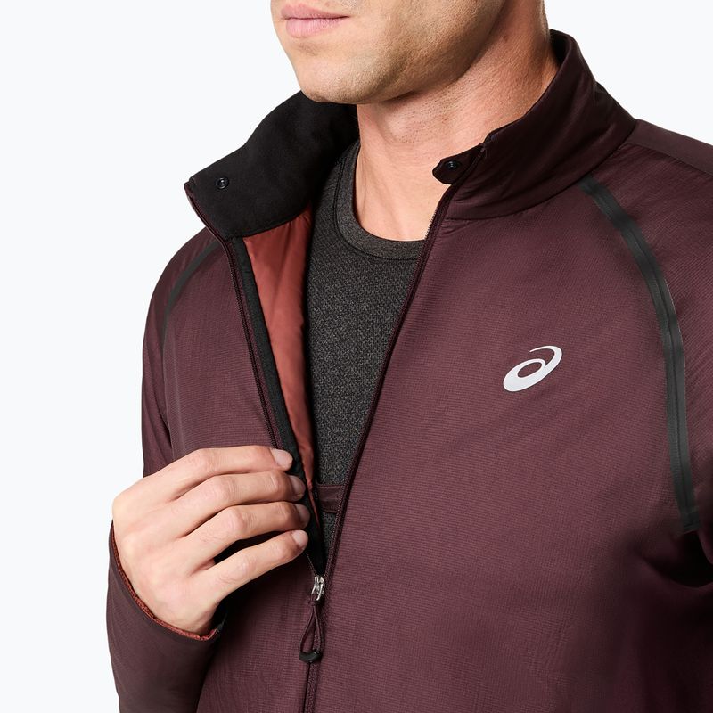 Pánská běžecká bunda ASICS Road Winter Jacket dark currant 6