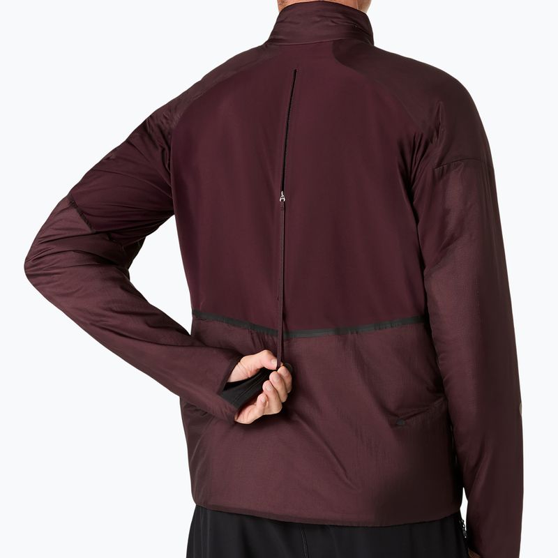 Pánská běžecká bunda ASICS Road Winter Jacket dark currant 8
