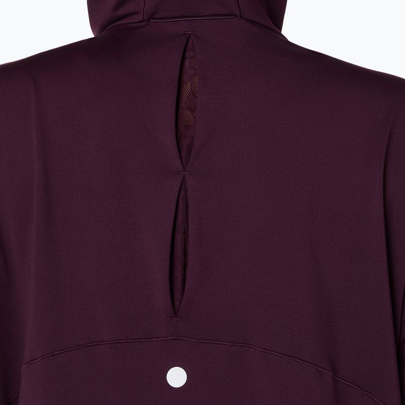 Dámská běžecká mikina ASICS Nagino Run Winter Hoodie dark aubergine 7