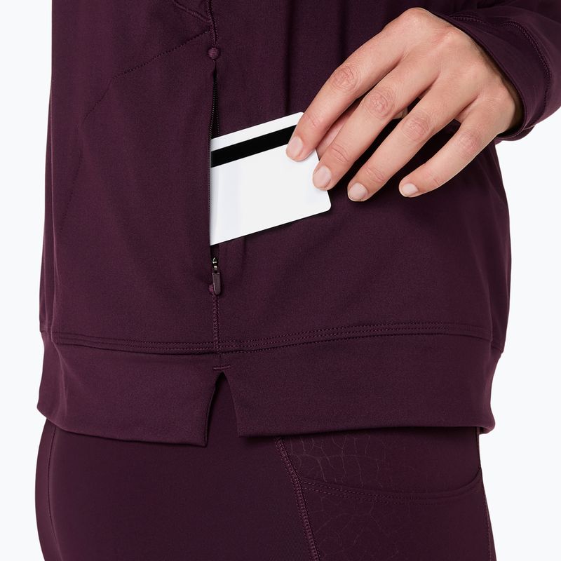 Dámská běžecká mikina ASICS Nagino Run Winter Hoodie dark aubergine 10