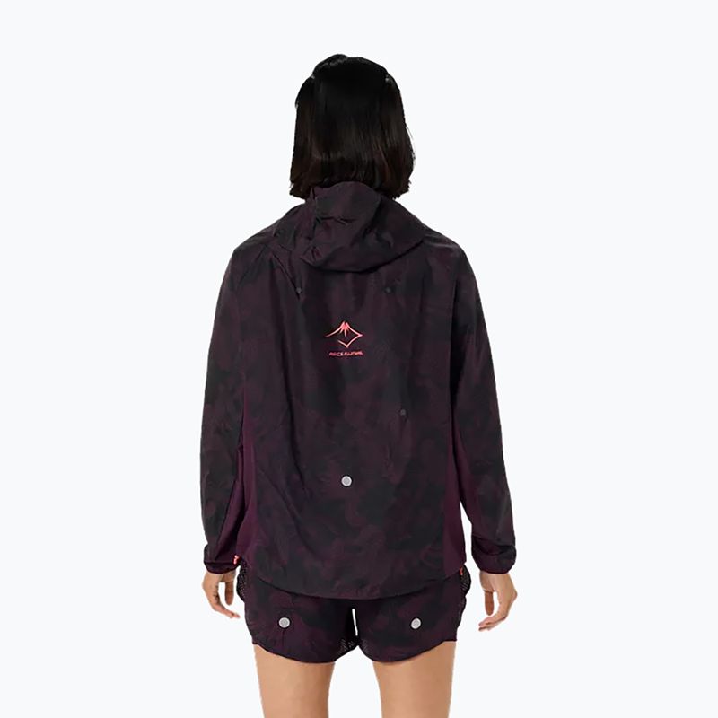 Dámská běžecká bunda  Asics Fujitrail Packable Jacket dark aubergine 2