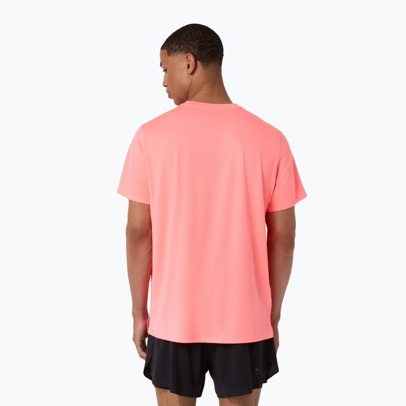 Pánské běžecké tričko Asics Fujitrail Logo Ss Top Sun Coral 3