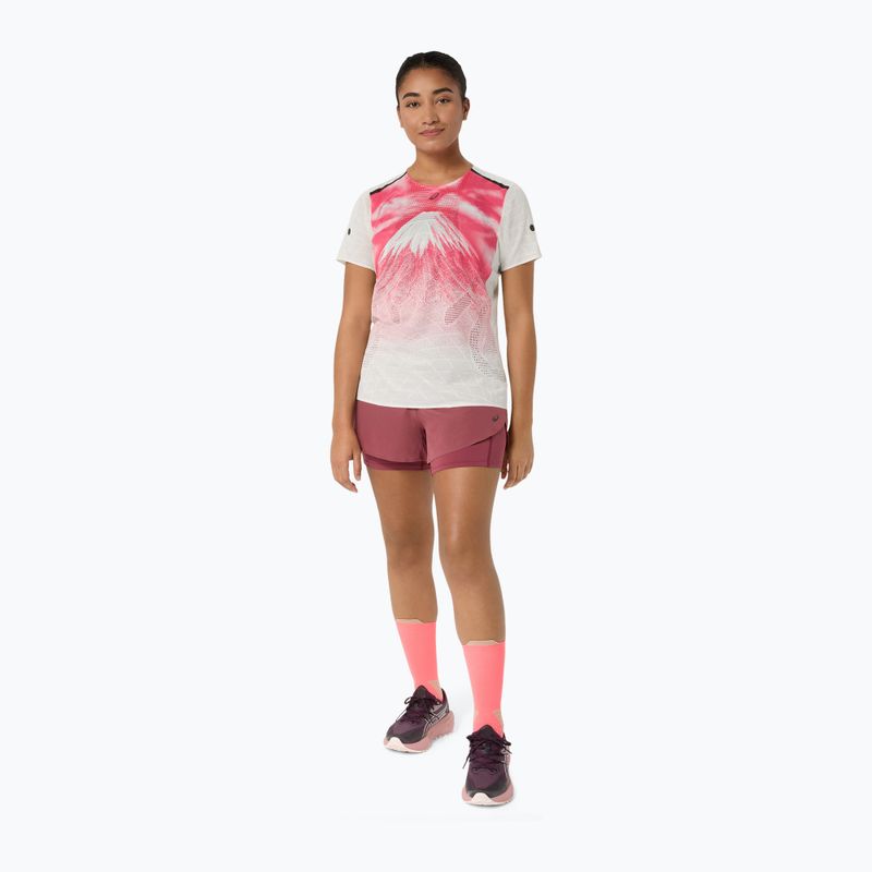 Dámské běžecké šortky ASICS Fujitrail Elite brisket red 2