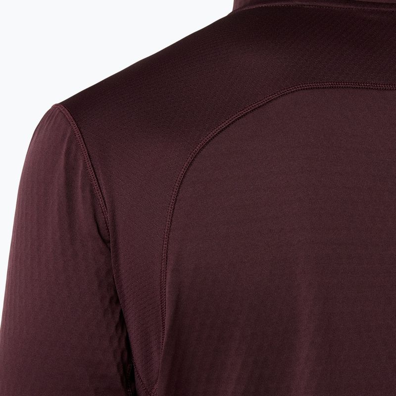 Pánská běžecká mikina ASICS Road Winter Ls Hoodie dark currant 9