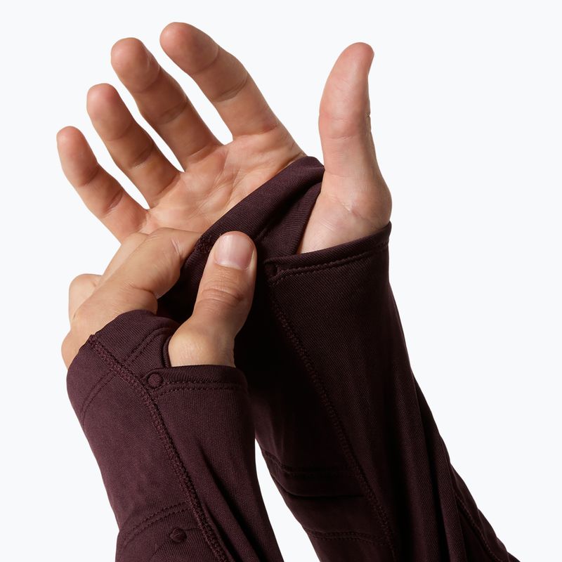 Pánská běžecká mikina ASICS Road Winter Ls Hoodie dark currant 10