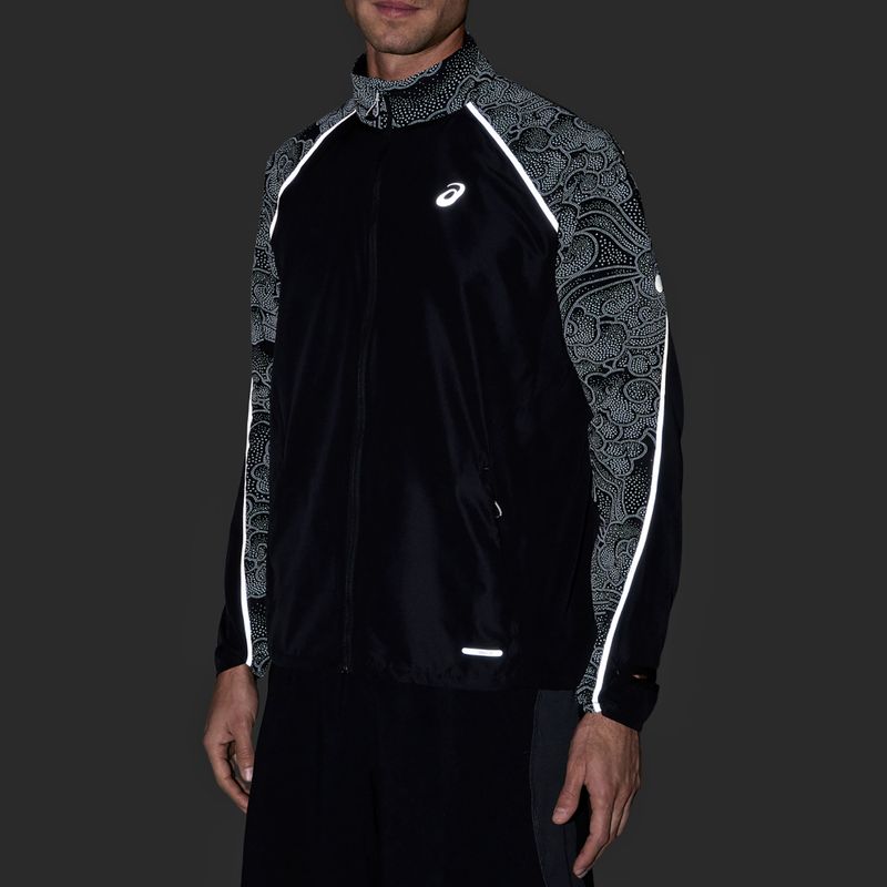 Pánská běžecká bunda ASICS Road Lite-Show Jacket performance black 6