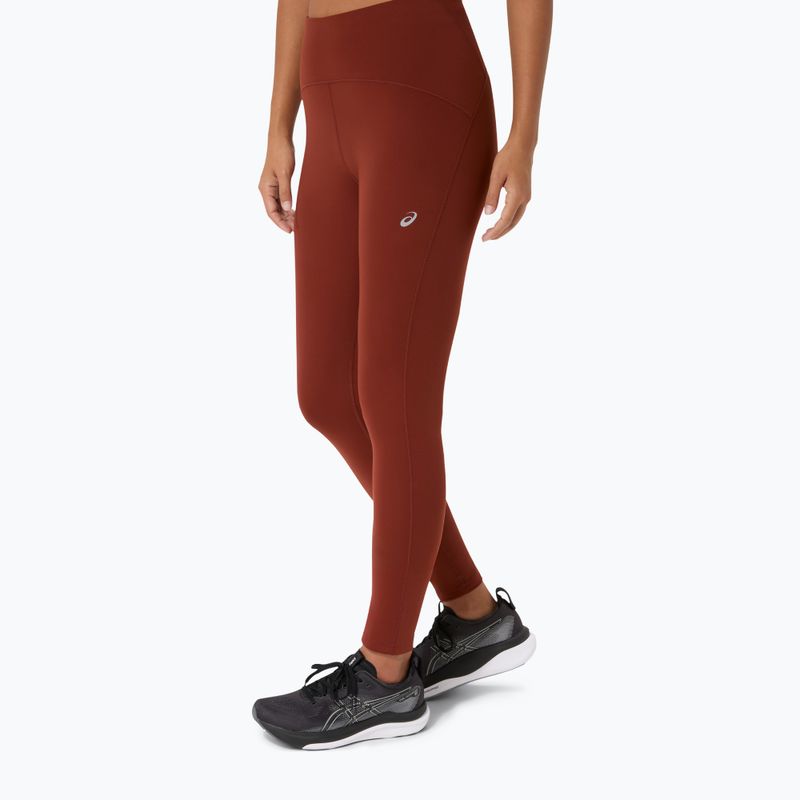 Dámské běžecké legíny ASICS Road Winter High Waist singed red 4
