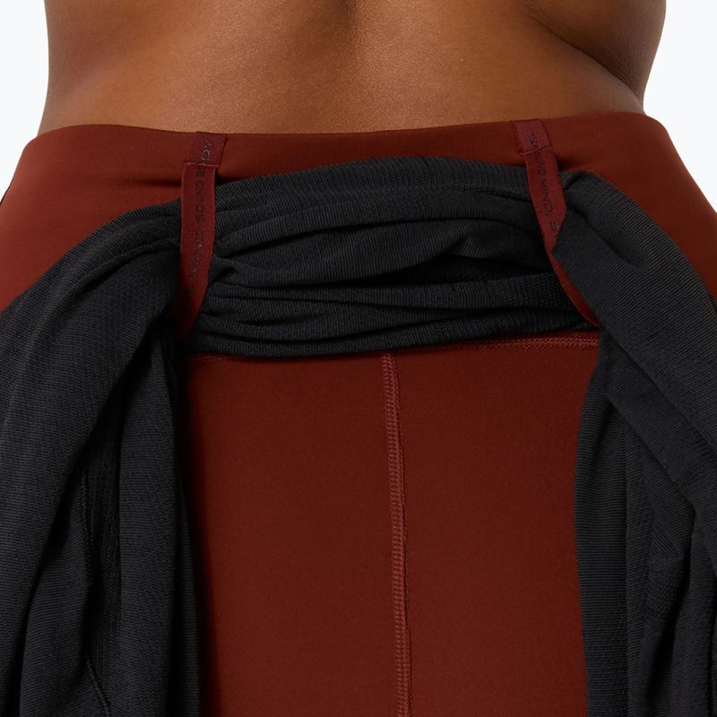 Dámské běžecké legíny ASICS Road Winter High Waist singed red 7