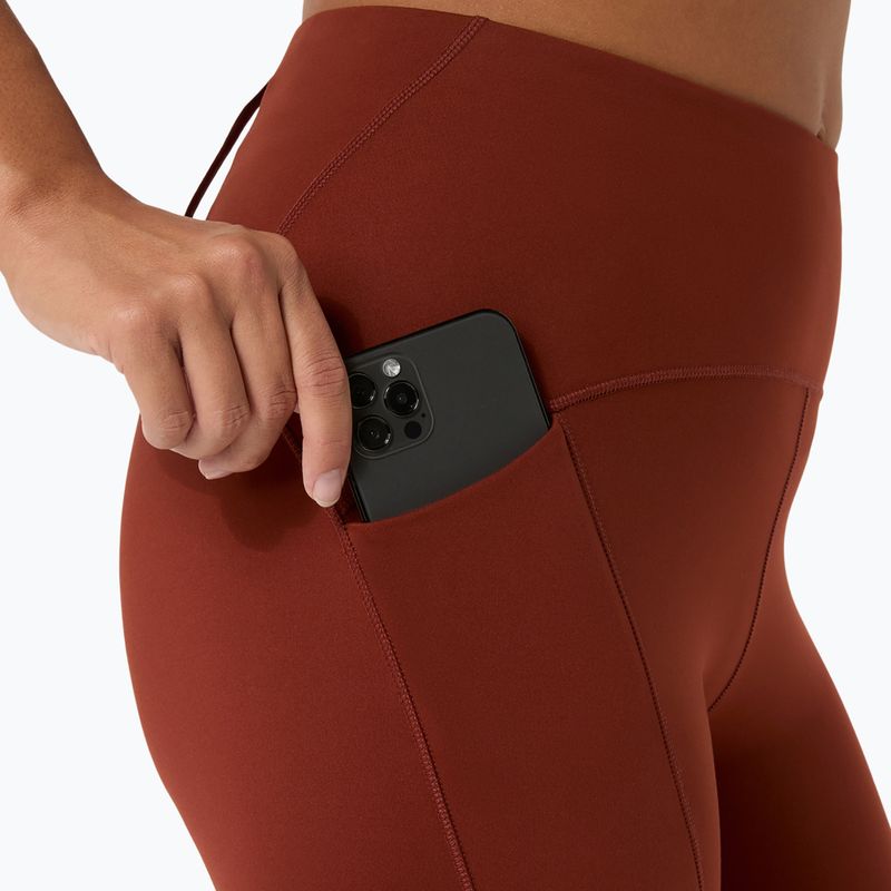 Dámské běžecké legíny ASICS Road Winter High Waist singed red 8