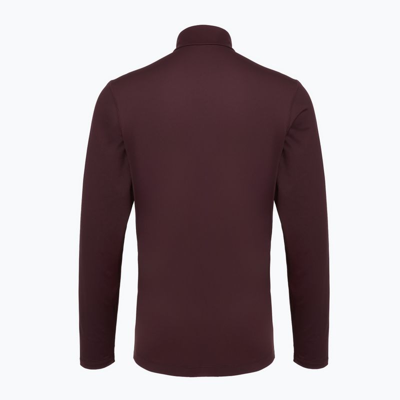 Pánská běžecká mikina ASICS Core Ls 1/2 Zip Winter Top dark currant 2