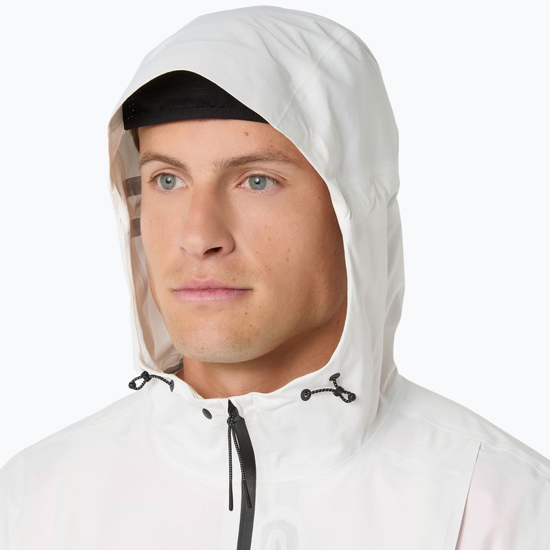 Pánská běžecká bunda ASICS Fujitrail Elite Waterproof Jacket cream 5