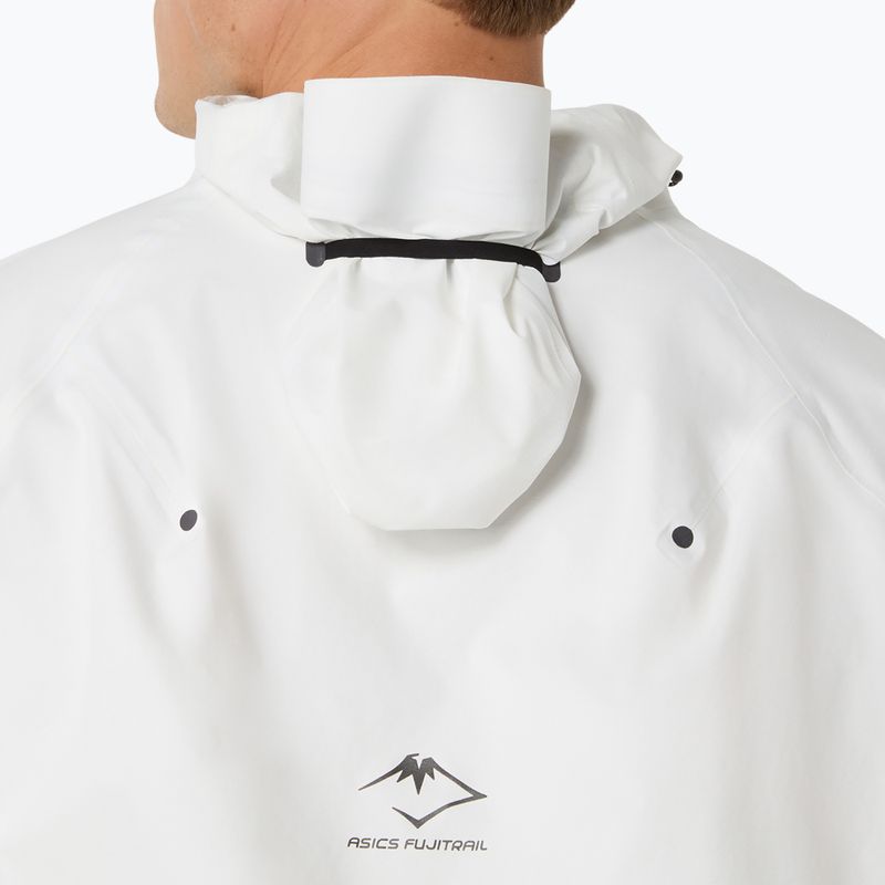 Pánská běžecká bunda ASICS Fujitrail Elite Waterproof Jacket cream 7