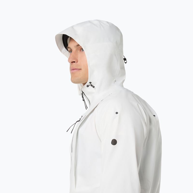 Pánská běžecká bunda ASICS Fujitrail Elite Waterproof Jacket cream 8