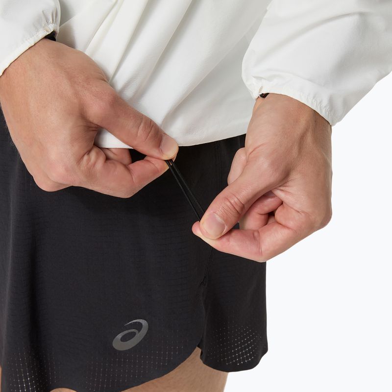 Pánská běžecká bunda ASICS Fujitrail Elite Waterproof Jacket cream 10