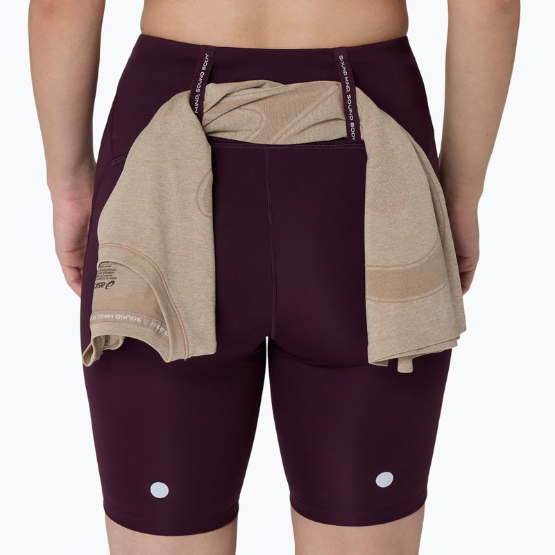 Dámské běžecké šortky Asics Road High Waist 8In Sprinter dark aubergine 8