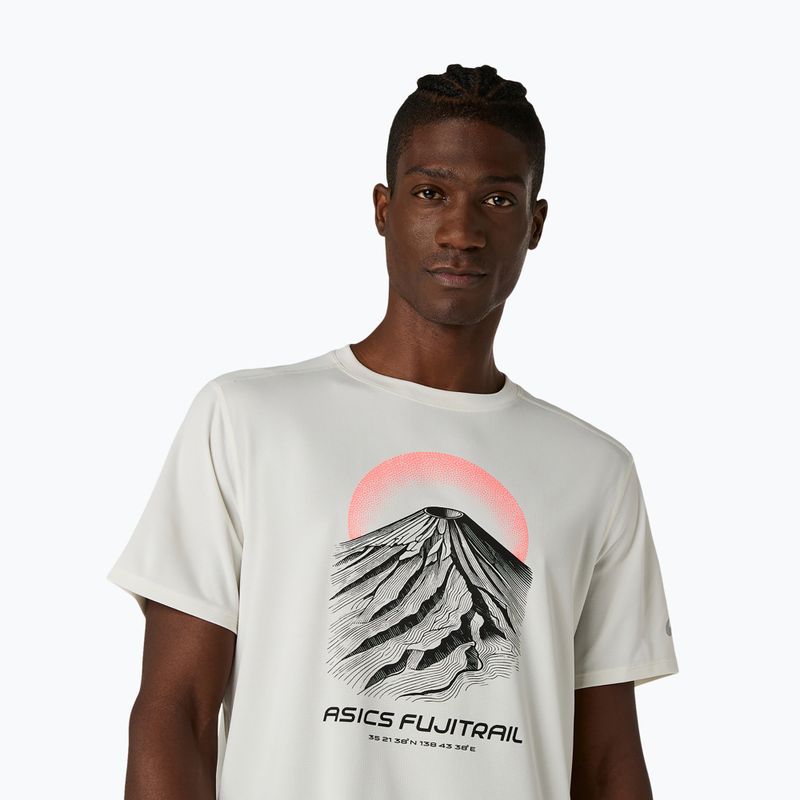 Pánské běžecké tričko Asics Fujitrail Logo Ss Top Cream 5