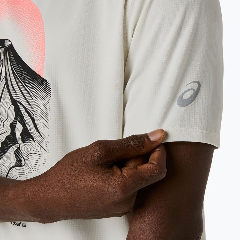 Pánské běžecké tričko Asics Fujitrail Logo Ss Top Cream 6