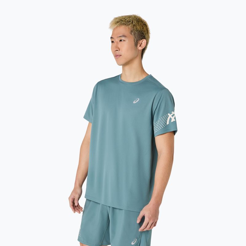 Pánské běžecké tričko ASICS Icon foggy teal 4