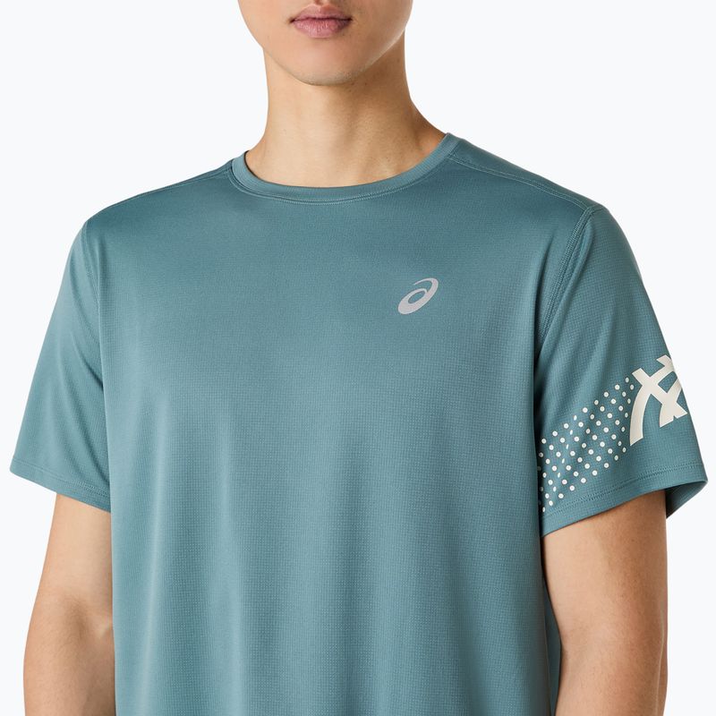 Pánské běžecké tričko ASICS Icon foggy teal 5