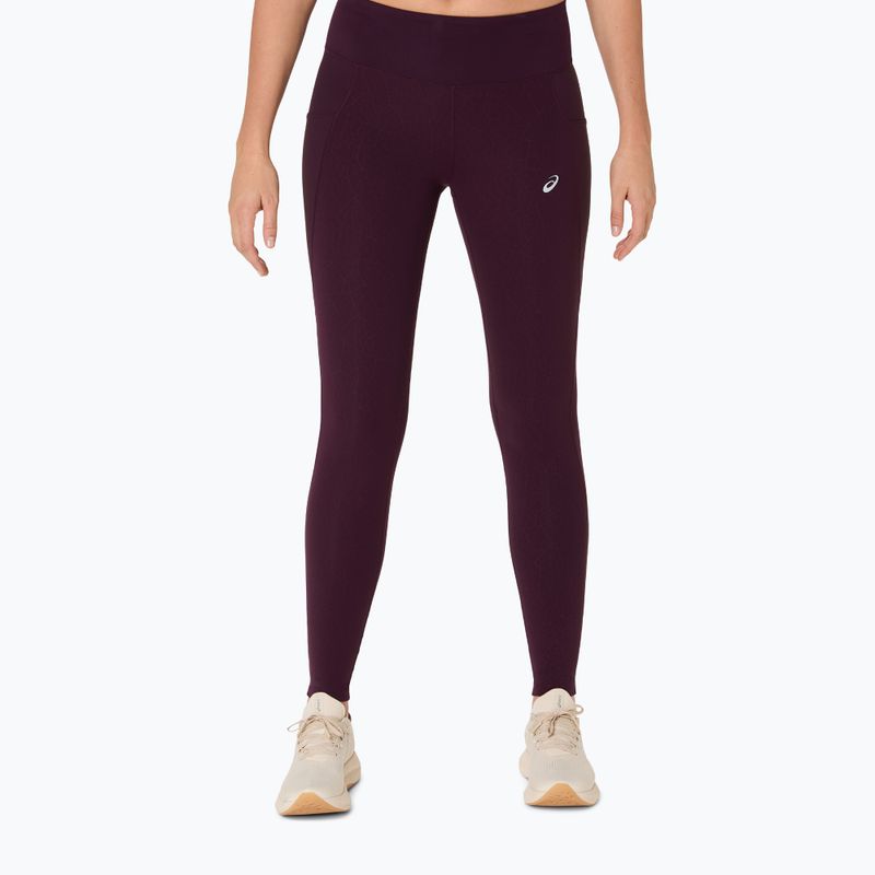 Dámské běžecké legíny ASICS Nagino Run dark aubergine