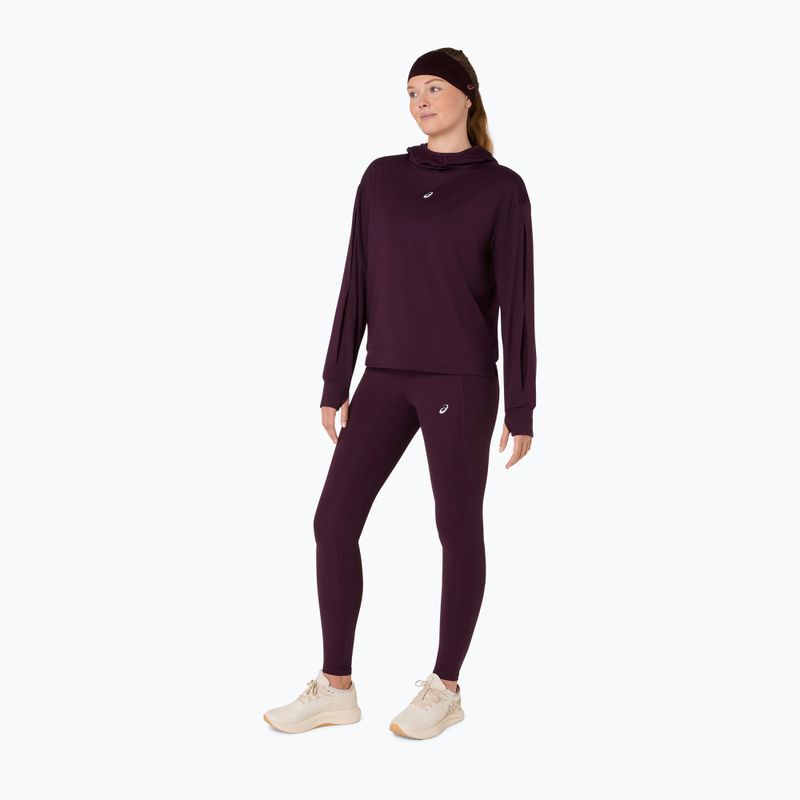 Dámské běžecké legíny ASICS Nagino Run dark aubergine 2