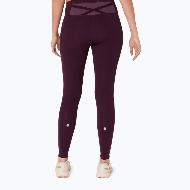 Dámské běžecké legíny ASICS Nagino Run dark aubergine 3