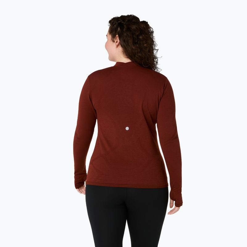 Dámská termo mikina ASICS Road Winter Seamless Top singed red 3