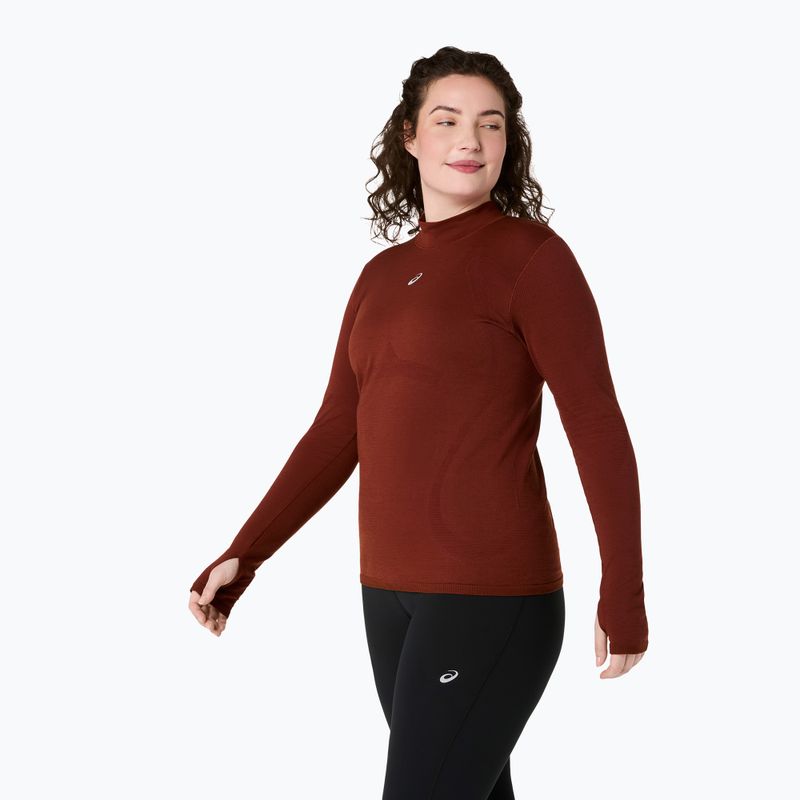 Dámská termo mikina ASICS Road Winter Seamless Top singed red 4
