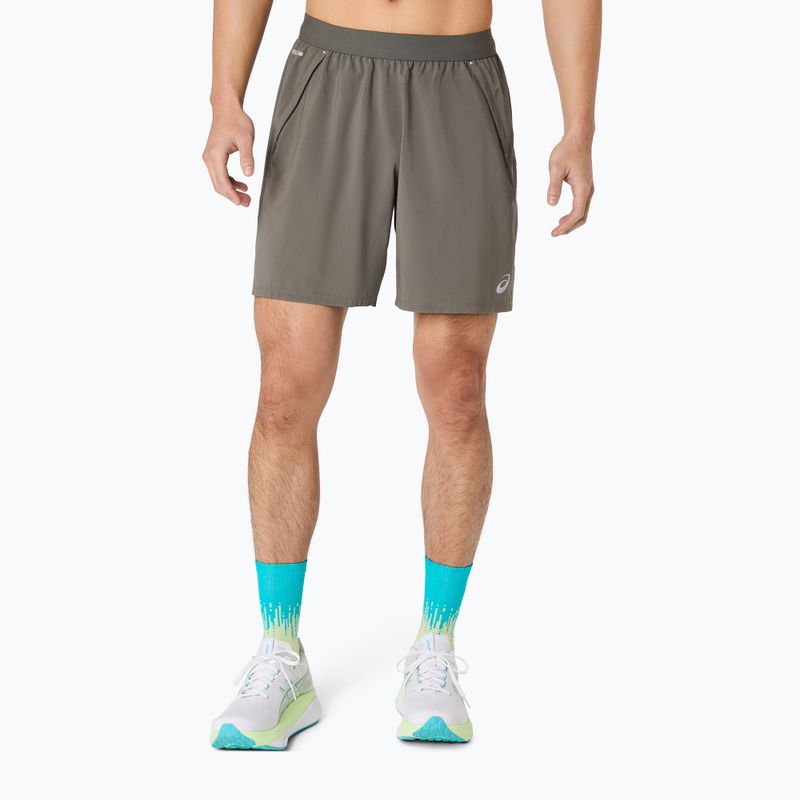 Pánské běžecké šortky Asics Road 2-N-1 7In Short Truffle Grey