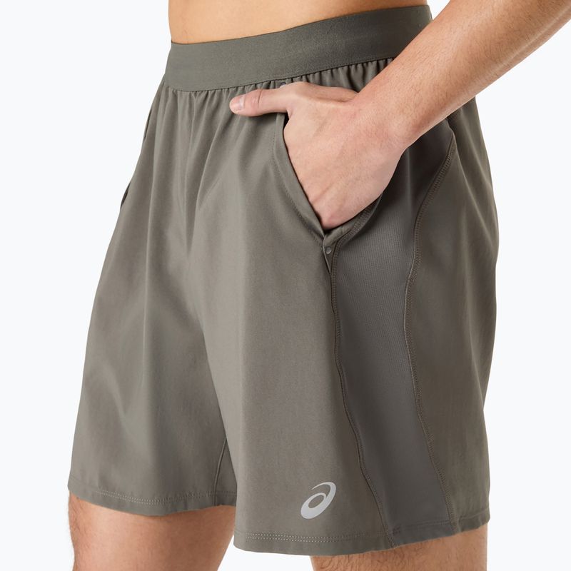 Pánské běžecké šortky Asics Road 2-N-1 7In Short Truffle Grey 4